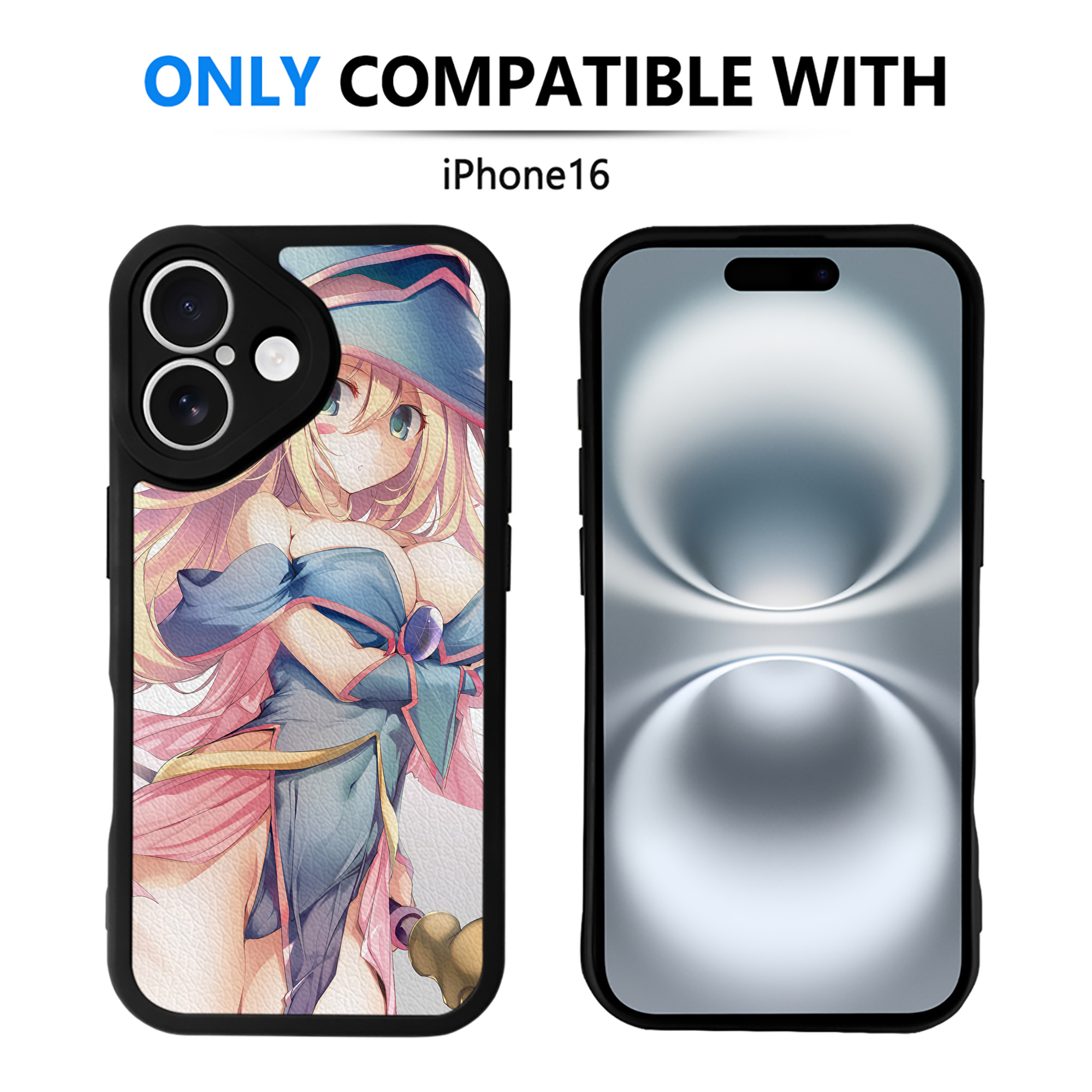 （画像用） 遊☆戯☆王 Yu-Gi-Oh! 【iPhone 16シリーズ対応】シリコンスマホケース（レザー調） 材質：シリコン